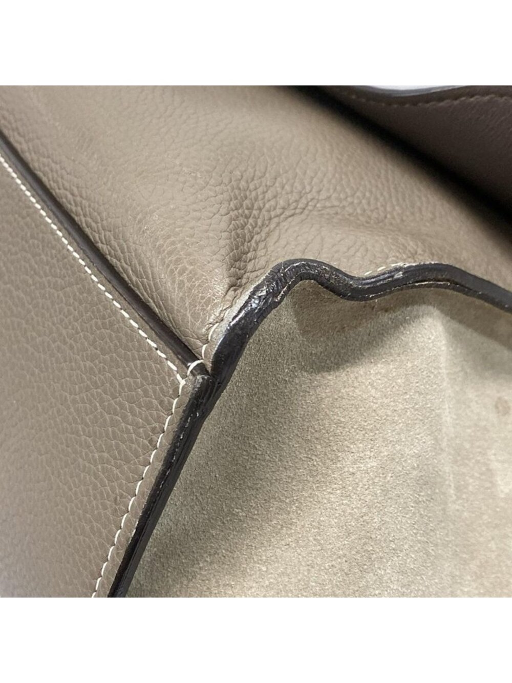 Celine Handbag Trapeze Gray Leather - Picture 6 of 15
